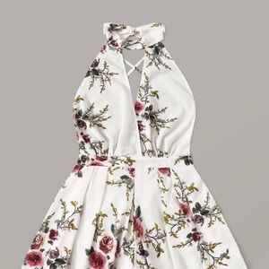SHEIN Floral Plus Size Backless Romper